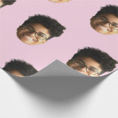 Funny Photo Unique Personalized Boyfriend  ラッピングペーパー (角)