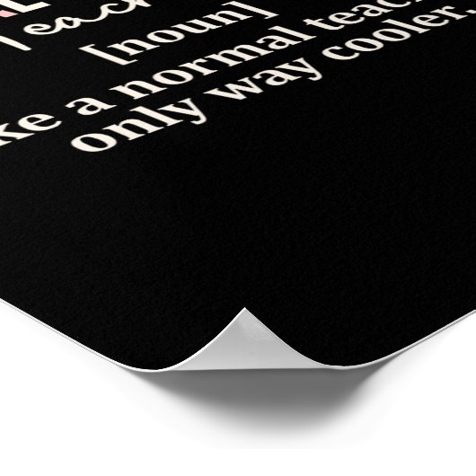 Funny Physical Education Teacher Definition Back T ポスター (角)