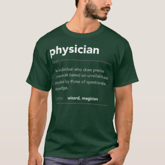 Funny Physician Gift Funny Definition Job Cool Phy Tシャツ