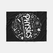 Funny Physics Nerd Science Humor Stem Quote  フリースブランケット (正面(横))