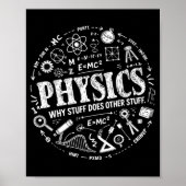 Funny Physics Quote For Science Lovers And Stem St ポスター (正面)