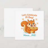 Funny Pi Day Animal with Pie – Math Lover Gift (正面/裏面)
