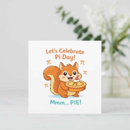 Funny Pi Day Animal with Pie – Math Lover Gift (スタンド正面)
