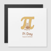Funny Pi Day Animal with Pie – Math Lover Gift (正面/裏面)