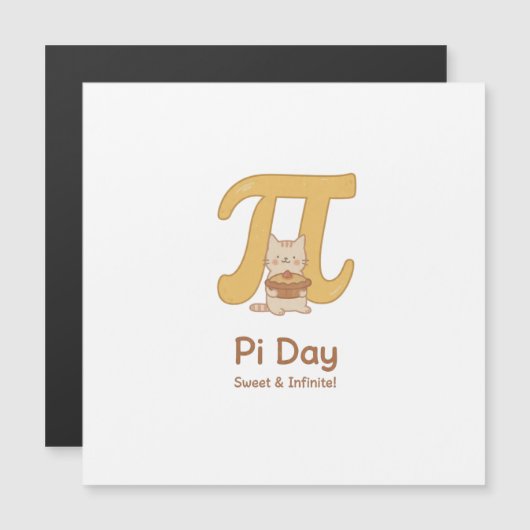 Funny Pi Day Animal with Pie – Math Lover Gift (正面/裏面)