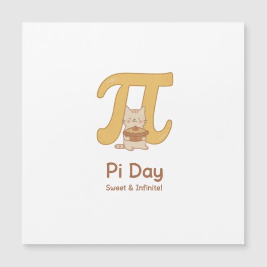 Funny Pi Day Animal with Pie – Math Lover Gift (正面)