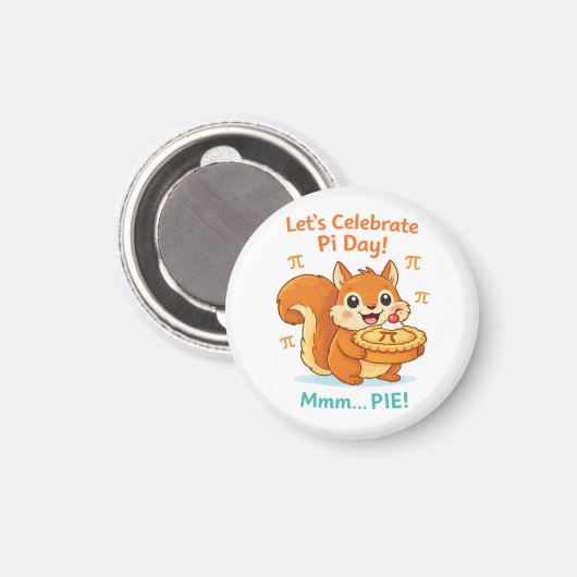 Funny Pi Day Animal with Pie – Math Lover Gift マグネット (正面/裏面)