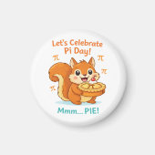 Funny Pi Day Animal with Pie – Math Lover Gift マグネット (正面)
