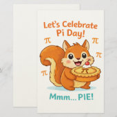 Funny Pi Day Animal with Pie – Math Lover Gift 便箋 (正面/裏面)