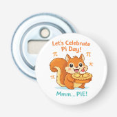 Funny Pi Day Animal with Pie – Math Lover Gift 栓抜き (正面)