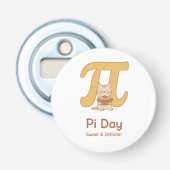 Funny Pi Day Animal with Pie – Math Lover Gift 栓抜き (正面)