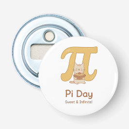 Funny Pi Day Animal with Pie – Math Lover Gift 栓抜き