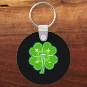 Funny Pi Day Math Patricks Day Luck Shamrock Green キーホルダー (正面)