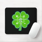 Funny Pi Day Math Patricks Day Luck Shamrock Green マウスパッド (マウス)