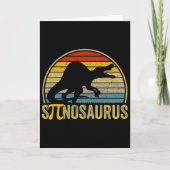 Funny Pi Day Pun - Spinosaurus Dinosaur Math Teach カード (正面)
