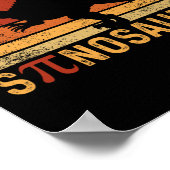 Funny Pi Day Pun Spinosaurus Dinosaur Math Teacher ポスター (角)