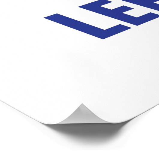 Funny Pi Left Brained Right Brained ポスター (角)