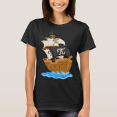 Funny Pi-rate Ship Happy Pi Day Math Lover Geek Pi Tシャツ (正面)