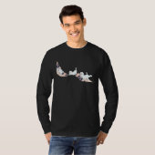 Funny Piano Music Cat Men Women Kids Cat Piano Lov Tシャツ (正面フル)