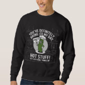 Funny Pickle Chef Kitchen Pun | Let's Pickle Thing スウェットシャツ (正面)