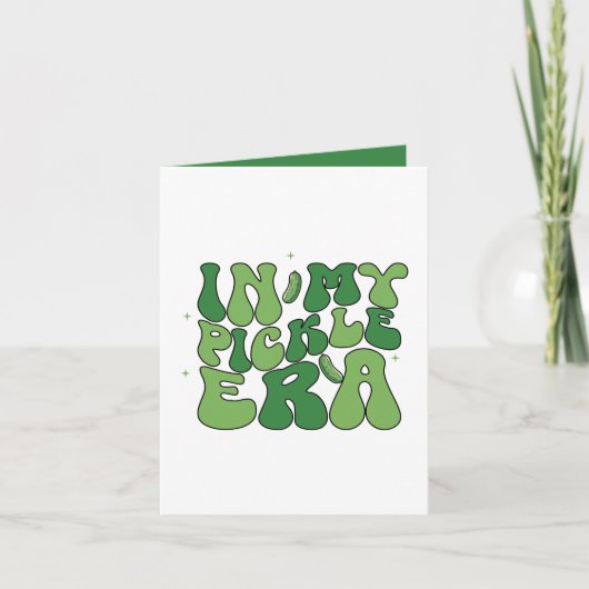Funny pickle era word art customizable カード (正面)