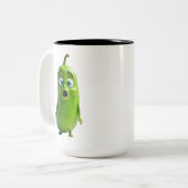 Funny Pickle Mug ツートーンマグカップ (正面左)