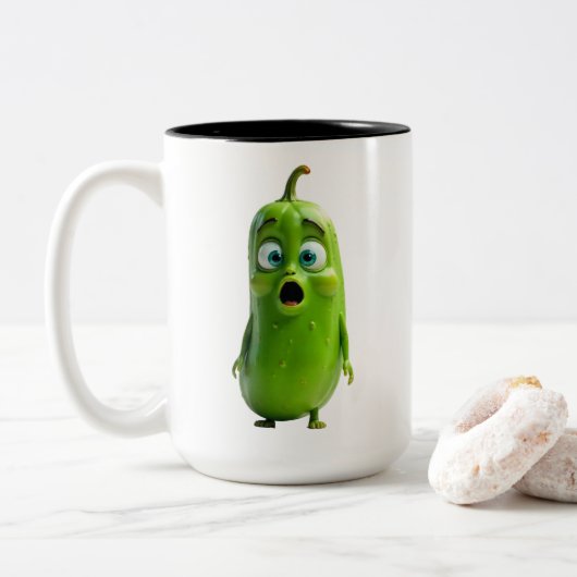 Funny Pickle Mug ツートーンマグカップ (ドーナツ)