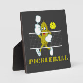 Funny Pickle Playing Pickleball  フォトプラーク (正面)
