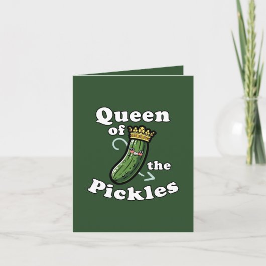 Funny pickle Queen customizable カード (正面)