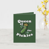 Funny pickle Queen customizable カード (黄色い花)