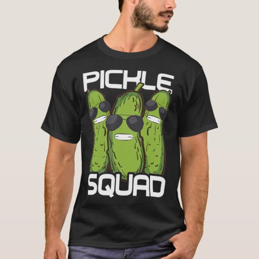 Funny Pickle Squad Novelty Gift Men Kids Big squad Tシャツ (正面)