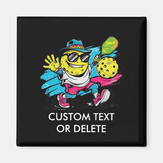 funny pickleball マグネット (正面)