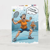 Funny Pickleball Birthday カード (正面)
