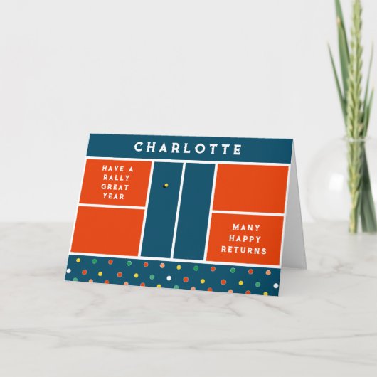 Funny Pickleball Birthday カード (正面)