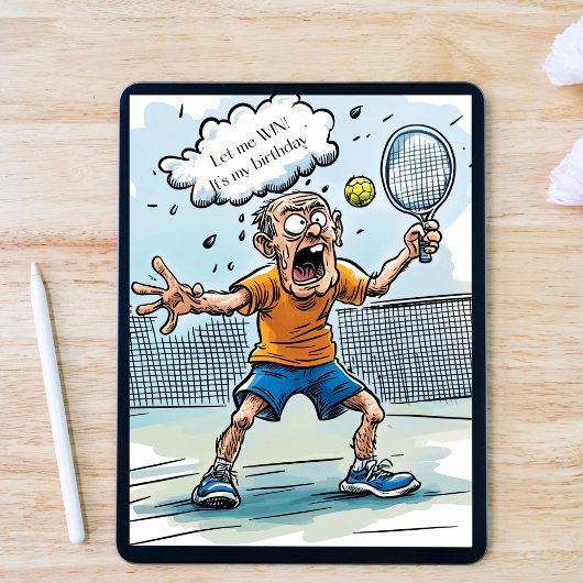 Funny Pickleball Birthday カード