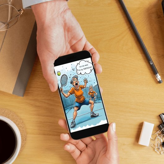 Funny Pickleball Birthday カード