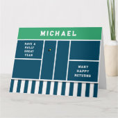 Funny Pickleball Birthday カード (正面)