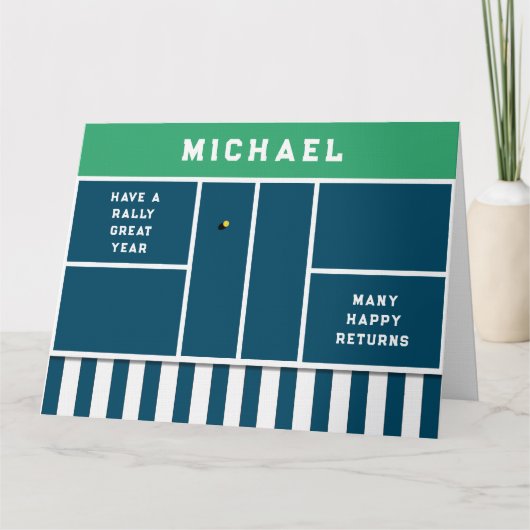 Funny Pickleball Birthday カード (正面)