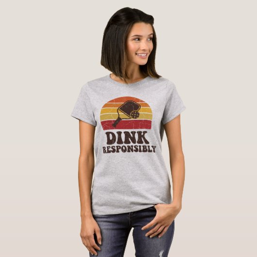 Funny Pickleball Dink Paddle Player Tシャツ (正面フル)
