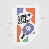 Funny Pickleball Dinkin' Best Coach Sports ゴルフタオル (インサイチュ)