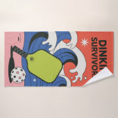 Funny Pickleball DINKIN’ SURVIVOR!!! Sports Towel バスタオル (バスタオル)