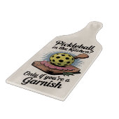 Funny Pickleball In The Kitchen Garnish カッティングボード (角)