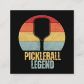 Funny Pickleball Legend スクエア名刺 (裏面)