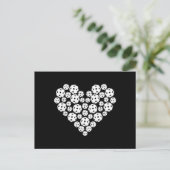 Funny Pickleball Love Heart Shape Valentine ポストカード (スタンド正面)