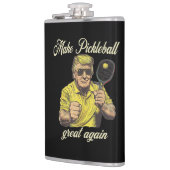 Funny Pickleball Lovers Graphics Pickle Ball フラスク (左)