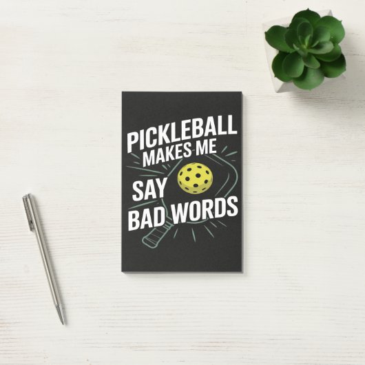 Funny Pickleball Makes Me Say Bad Words ポストイット (オフィス)
