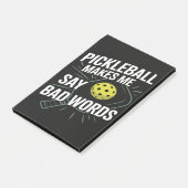 Funny Pickleball Makes Me Say Bad Words ポストイット (アングル)