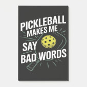 Funny Pickleball Makes Me Say Bad Words ポストイット (正面)