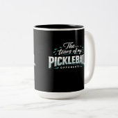 Funny Pickleball Mug – The Tears of My Opponents ツートーンマグカップ (正面右)