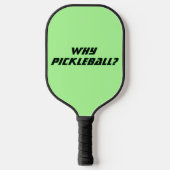Funny Pickleball Paddle in Green ピックルボールラケット (正面)